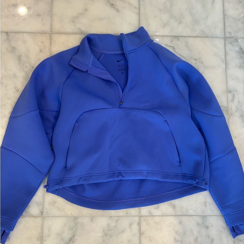 Women's Blue Nike Quarter-Zip Sweatshirt